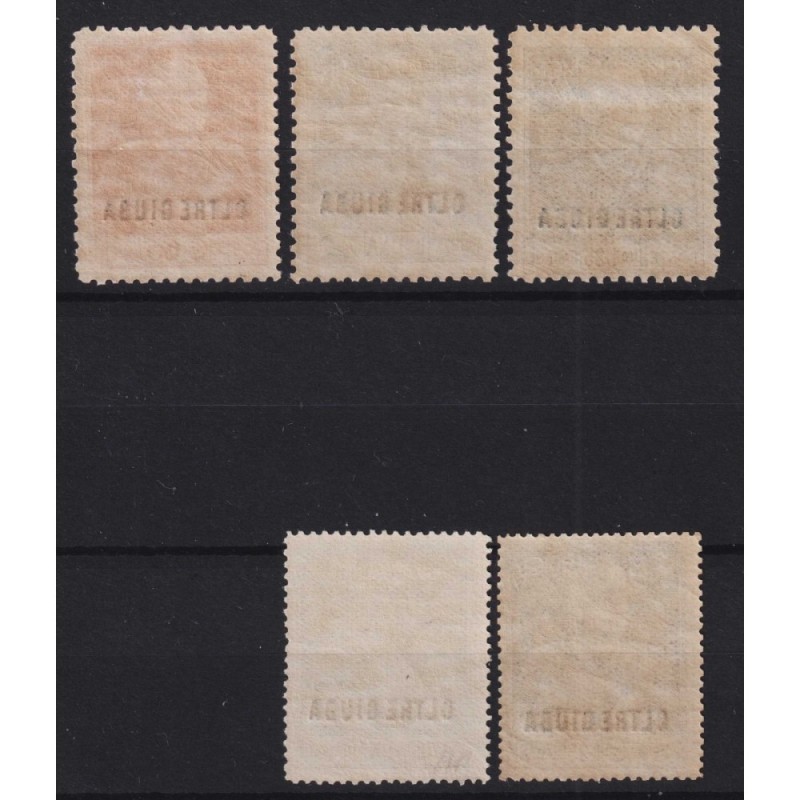 COLONIE OLTRE GIUBA 1925-26 GIUBILEO DEL RE 5 VALORI G.I MNH** CERT...