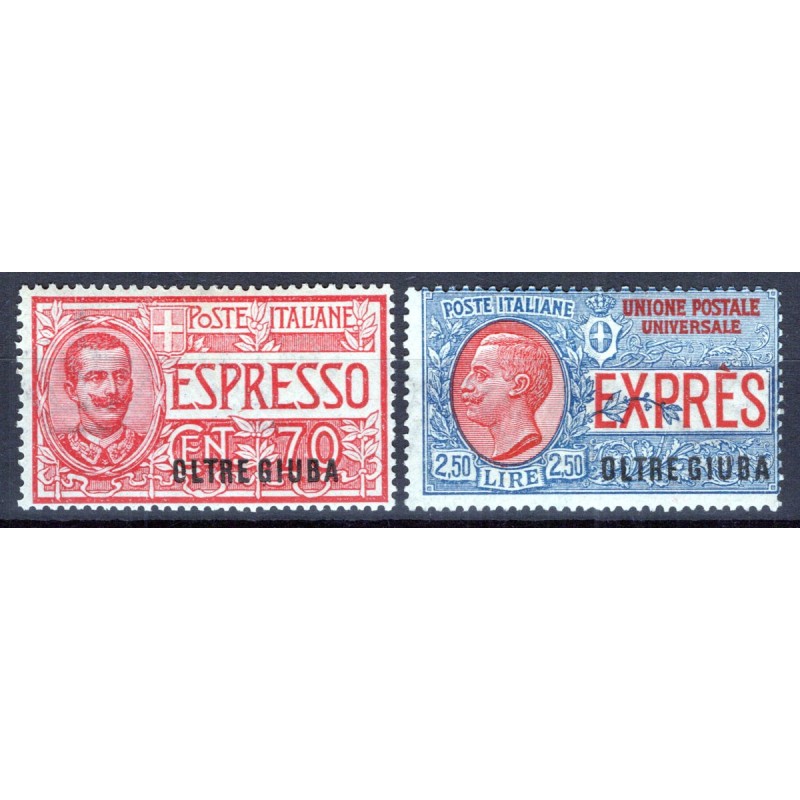 COLONIE OLTRE GIUBA 1926 ESPRESSI 2 VALORI G.O MH*  | Filatelia Meloni