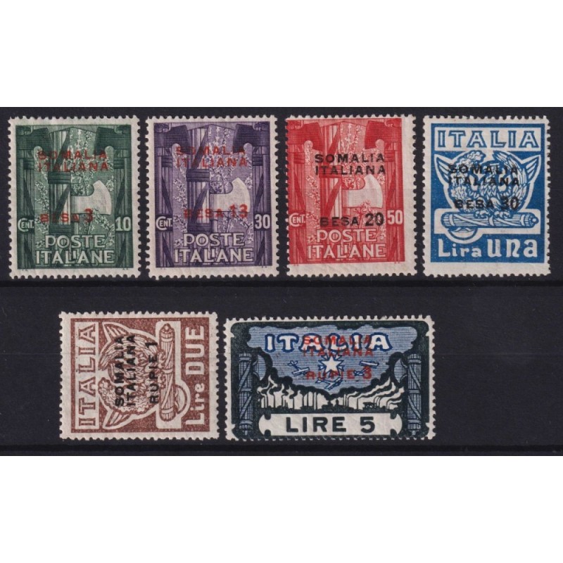 COLONIE SOMALIA 1923 MARCIA SU ROMA 6 VALORI G.I MNH**  | Filatelia...