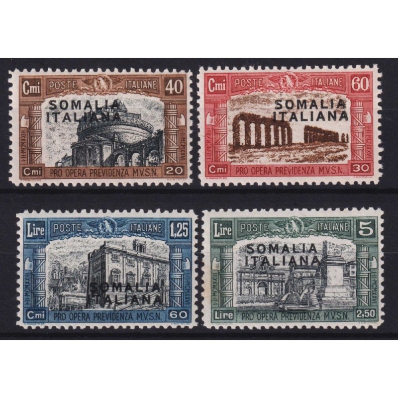 COLONIE SOMALIA 1927 MILIZIA I 4 VALORI G.I MNH**  | Filatelia Meloni