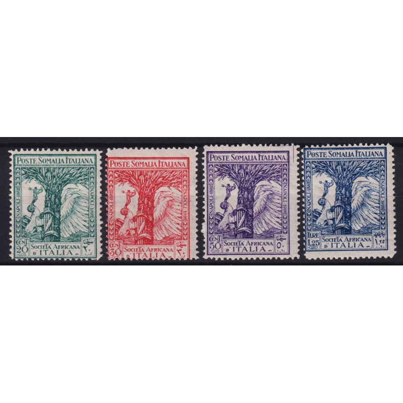 COLONIE SOMALIA 1928 PRO SOCIETA' AFRICANA 4 VALORI G.I MNH**  | Fi...