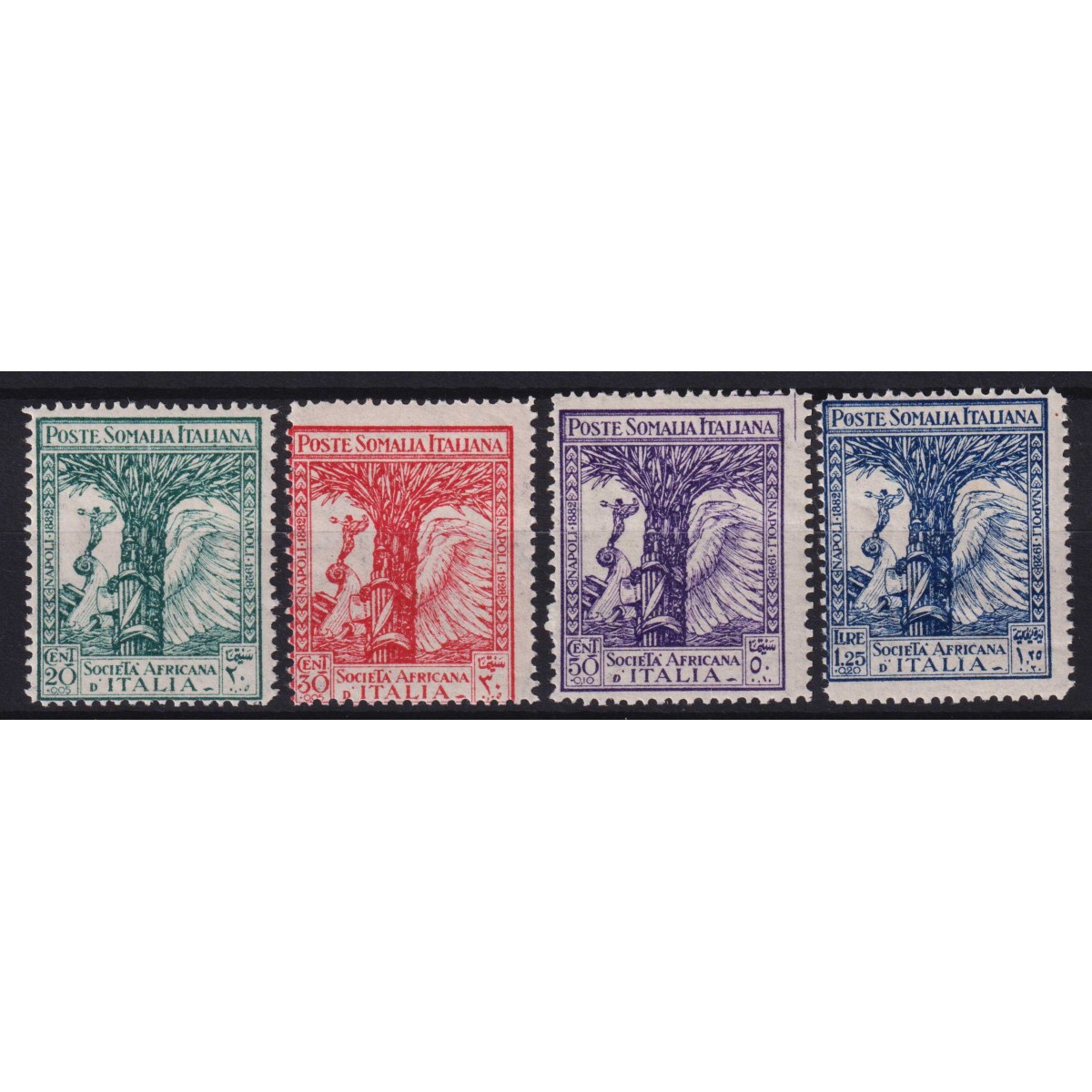 COLONIE SOMALIA 1928 PRO SOCIETA' AFRICANA 4 VALORI G.I MNH**  | Fi... COLONIE SOMALIA 1928 PRO SOCIETA' AFRICANA 4 VALORI G.I MNH**  | Fi...