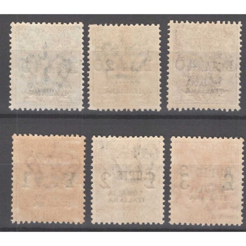 COLONIE SOMALIA 1924 SEGNATASSE PER VAGLIA 6 V. G.I MNH** CERT.  | ...