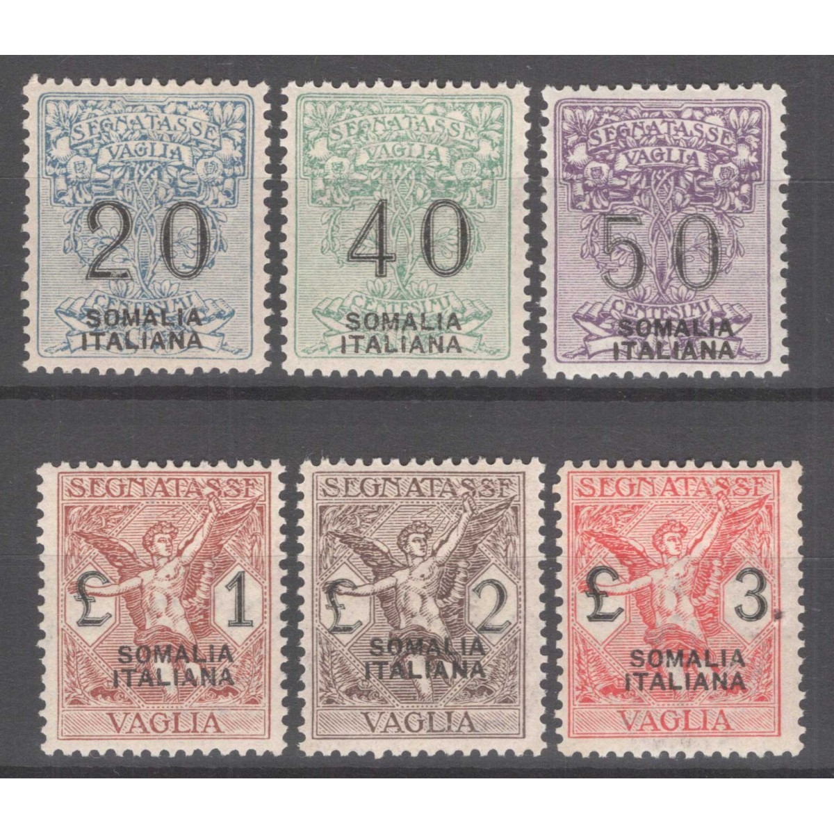 COLONIE SOMALIA 1926 SEGNATASSE PER VAGLIA 6 V. G.I MNH**  | Filate... COLONIE SOMALIA 1926 SEGNATASSE PER VAGLIA 6 V. G.I MNH**  | Filate...