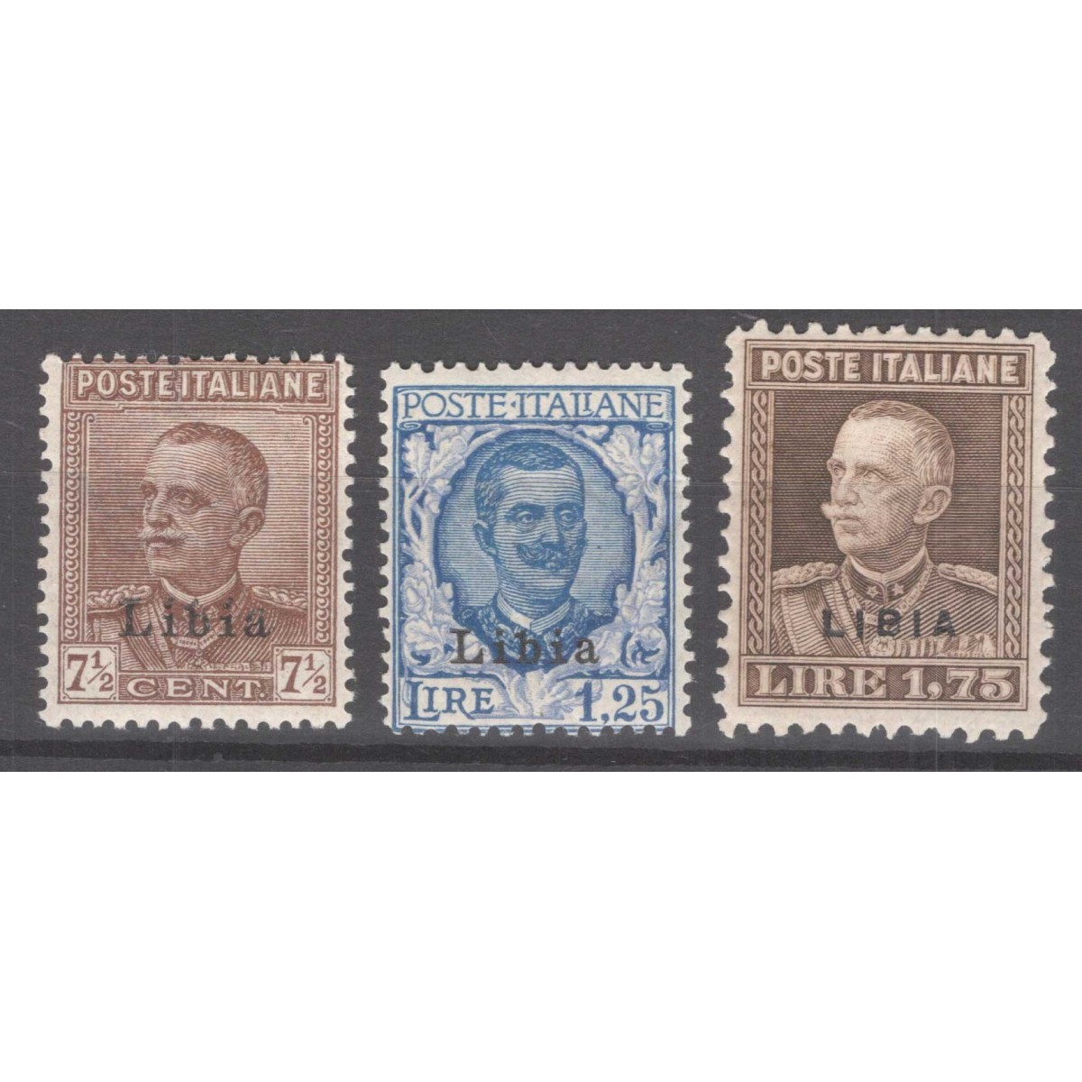 COLONIE LIBIA 1928-29 FRANCOBOLLI SOPR. 3 V. N.78-80 G.I MNH**  | F... COLONIE LIBIA 1928-29 FRANCOBOLLI SOPR. 3 V. N.78-80 G.I MNH**  | F...