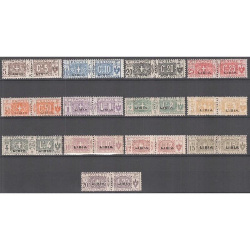COLONIE LIBIA 1915-24 PACCHI POSTALI NODO 13 V. N.1-13 G.I MNH**  |...