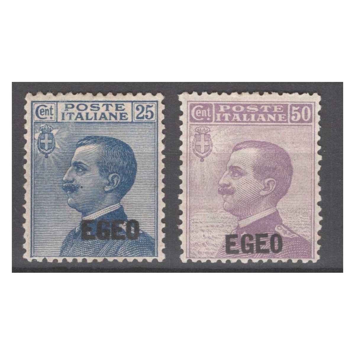 COLONIE EGEO 1912 MICHETTI 2 V. N.1-2 G.O MLH*  | Filatelia Meloni COLONIE EGEO 1912 MICHETTI 2 V. N.1-2 G.O MLH*  | Filatelia Meloni