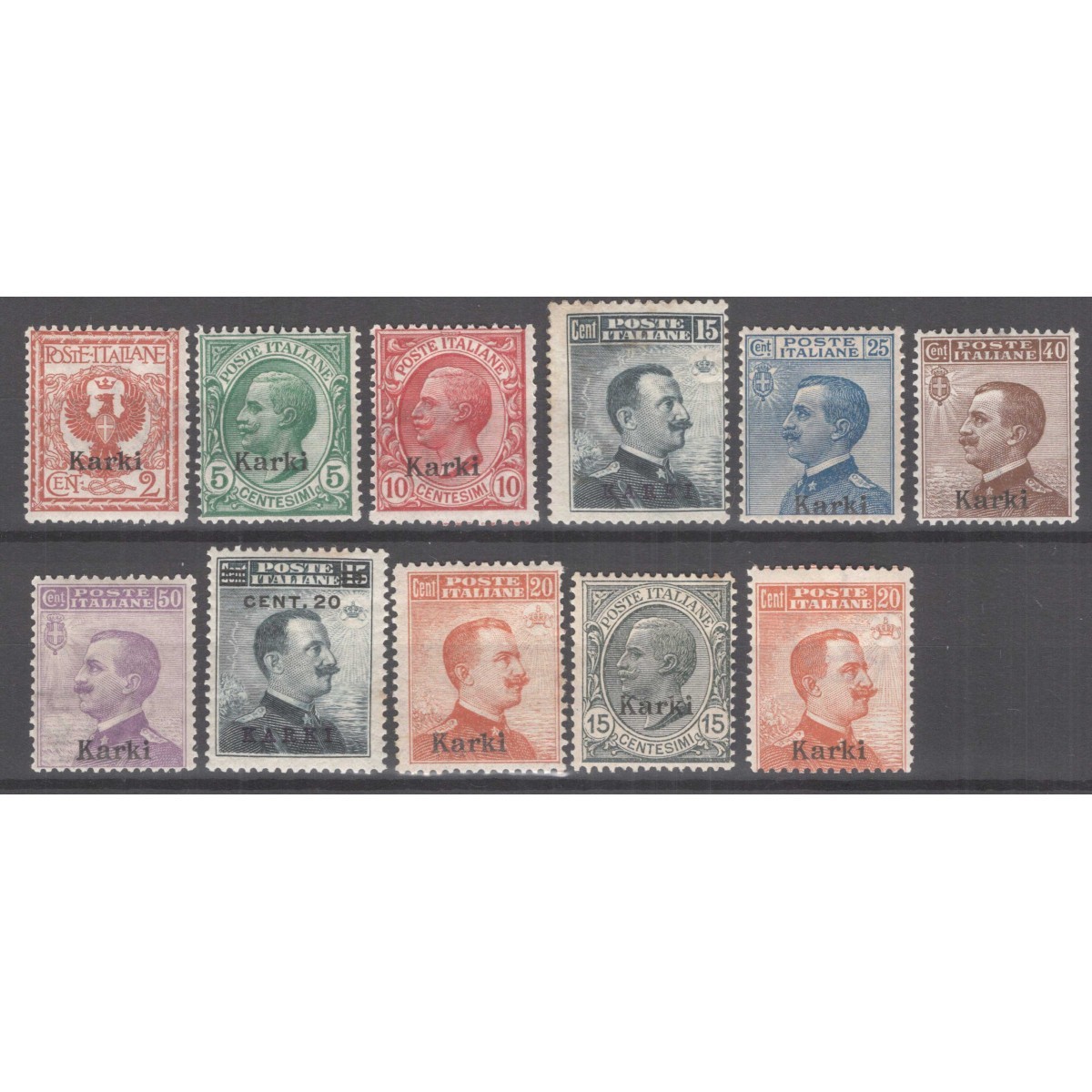 COLONIE CARCHI 1912 SERIE COMPLETA MICHETTI 11 V. G.I MNH** / G.O M... COLONIE CARCHI 1912 SERIE COMPLETA MICHETTI 11 V. G.I MNH** / G.O M...