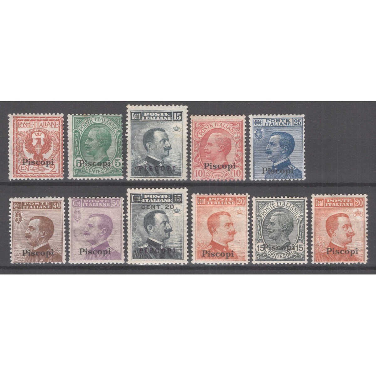 COLONIE PISCOPI 1912 SERIE COMPLETA MICHETTI 11 V. G.I MNH** / G.O ... COLONIE PISCOPI 1912 SERIE COMPLETA MICHETTI 11 V. G.I MNH** / G.O ...