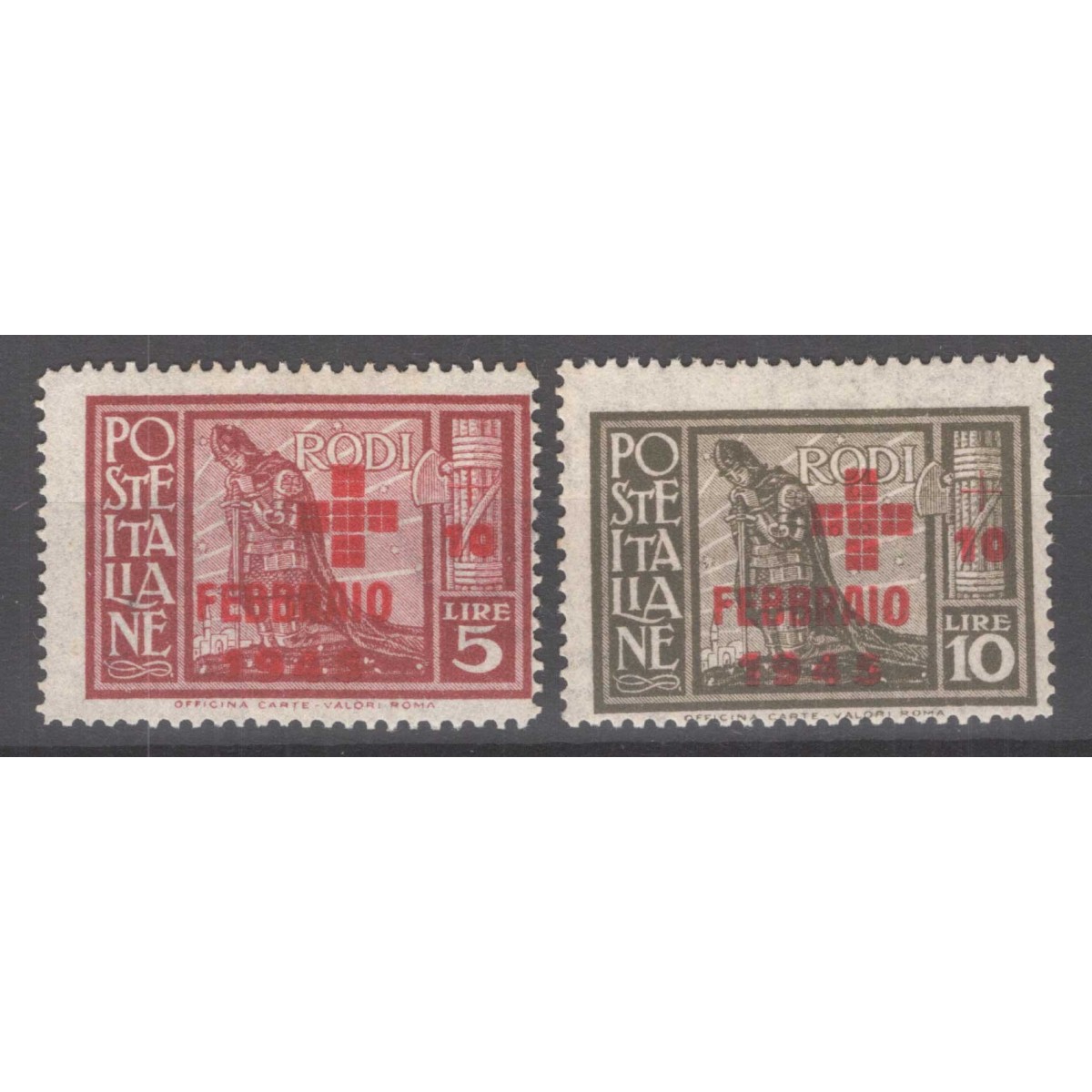 OCCUPAZIONE EGEO 1945 PRO CROCE ROSSA 2 V. G.I MNH**  | Filatelia M... OCCUPAZIONE EGEO 1945 PRO CROCE ROSSA 2 V. G.I MNH**  | Filatelia M...