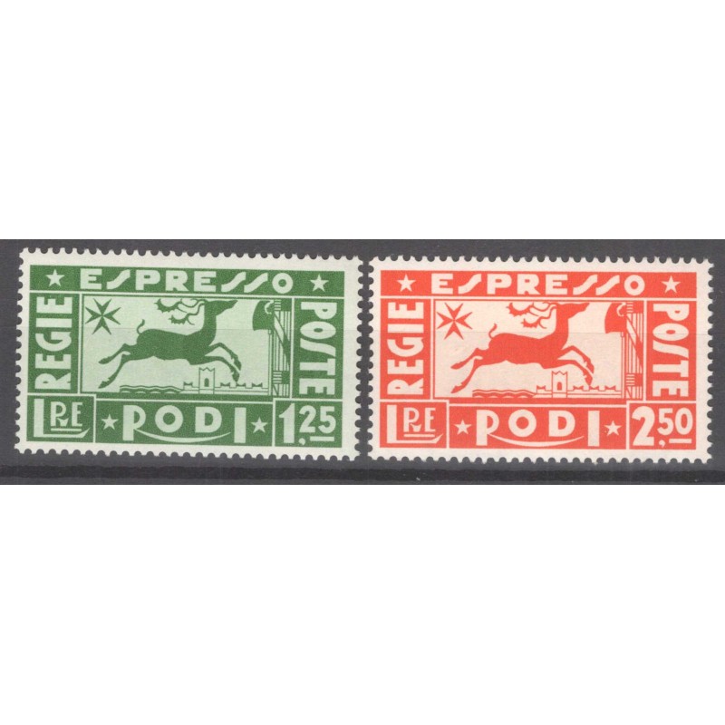 COLONIE EGEO 1936 ESPRESSI CERVO 2 V. G.I MNH**  | Filatelia Meloni