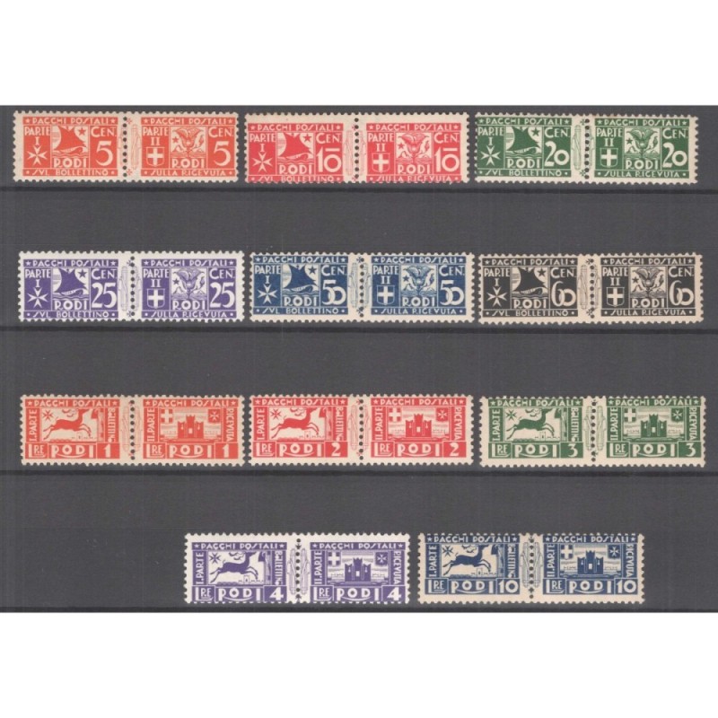 COLONIE EGEO 1934 PACCHI POSTALI 11 V. G.I MNH**  | Filatelia Meloni
