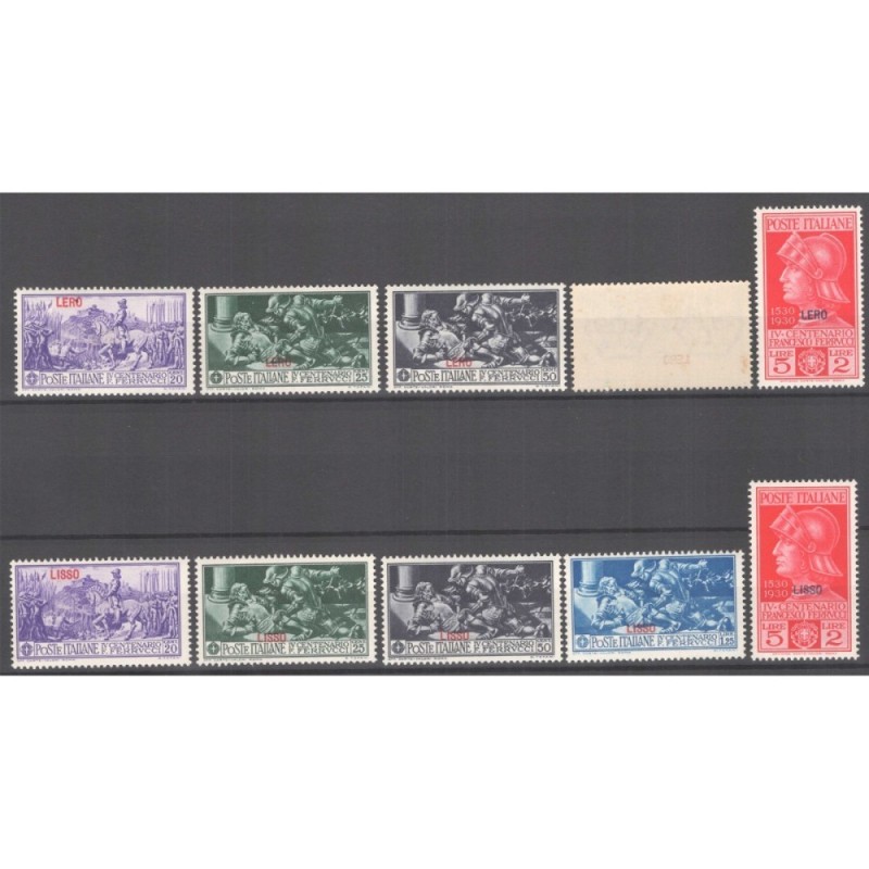 COLONIE FERRUCCI GIRO DELLE 13 ISOLE + P/A EGEO G.I MNH** / G.O MH*...