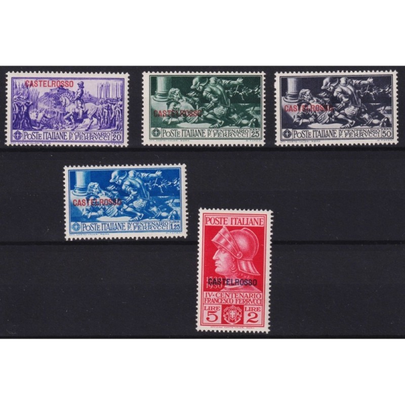 OCCUPAZIONI CASTELROSSO 1930 FERRUCCI 5 V. G.I MNH**  | Filatelia M...