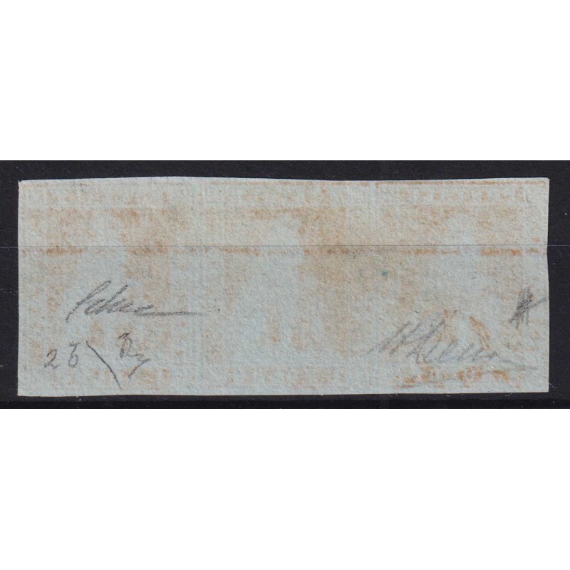 TOSCANA 1851 STRISCIA 1 SOLDO BISTRO ARANCIO 3 V. N.2d US. CERT. MA...