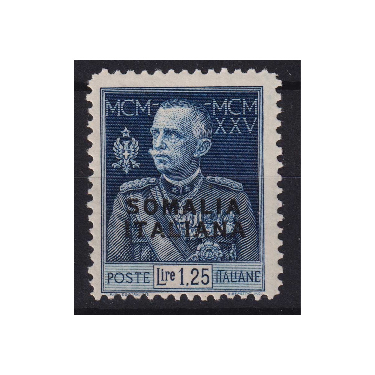 COLONIE SOMALIA 1925-26 GIUBILEO DEL RE 1,25 LIRE DENT.11 G.I MNH**... COLONIE SOMALIA 1925-26 GIUBILEO DEL RE 1,25 LIRE DENT.11 G.I MNH**...