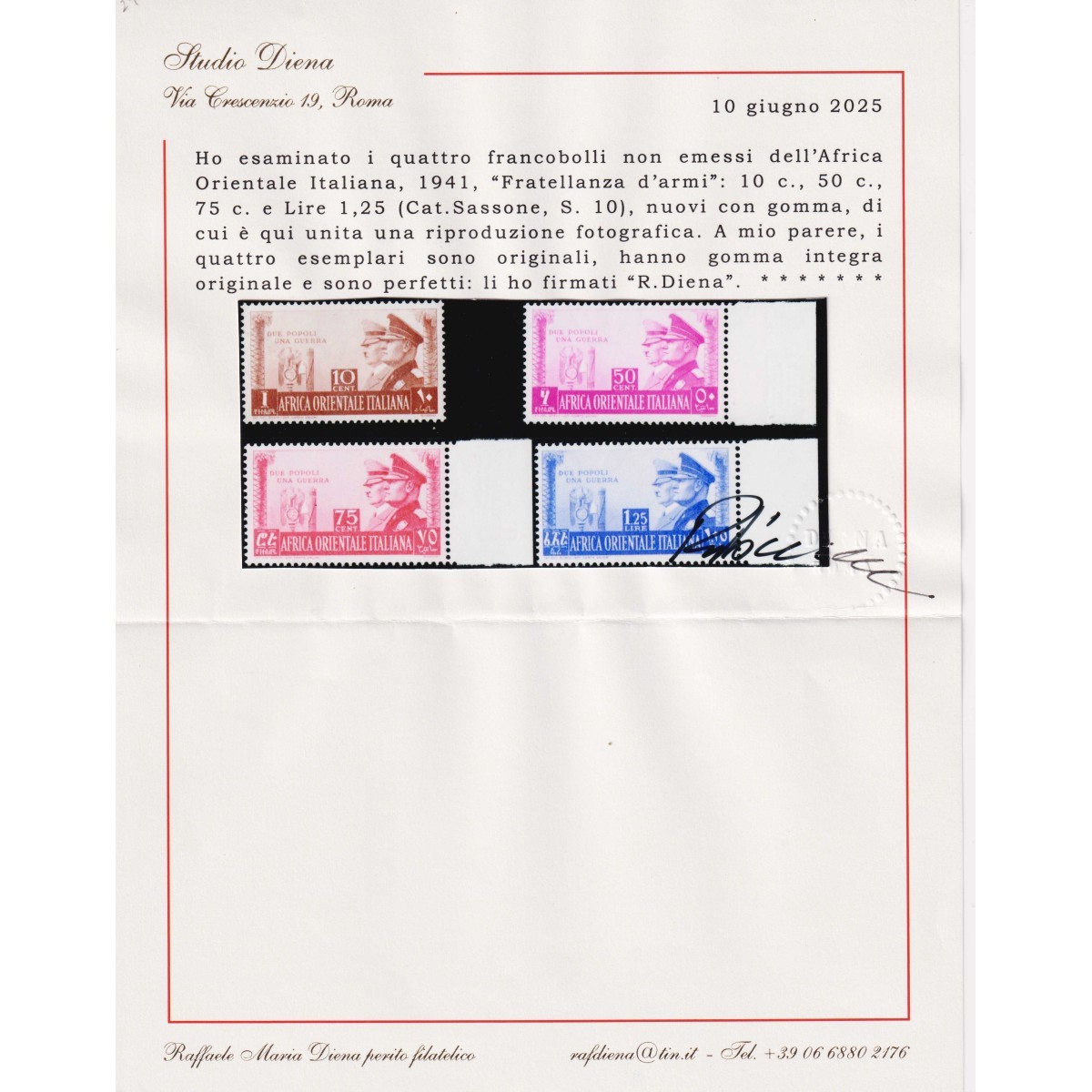 COLONIE AFRICA ORIENTALE 1941 CUBETTI ASSE NON EMESSI 4 V. G.I MNH*... COLONIE AFRICA ORIENTALE 1941 CUBETTI ASSE NON EMESSI 4 V. G.I MNH*...