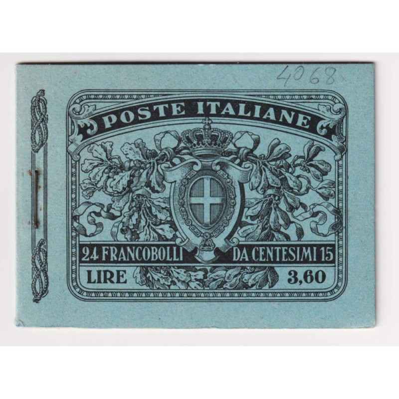 REGNO D'ITALIA 1911 LIBRETTO MICHETTI 15 CENT. N.2 G.I MNH** CERT. ...