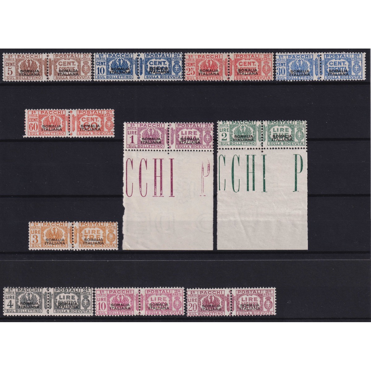 COLONIE SOMALIA 1928-41 PACCHI POSTALI 11 V. G.I MNH** / G.O MH* CE... COLONIE SOMALIA 1928-41 PACCHI POSTALI 11 V. G.I MNH** / G.O MH* CE...