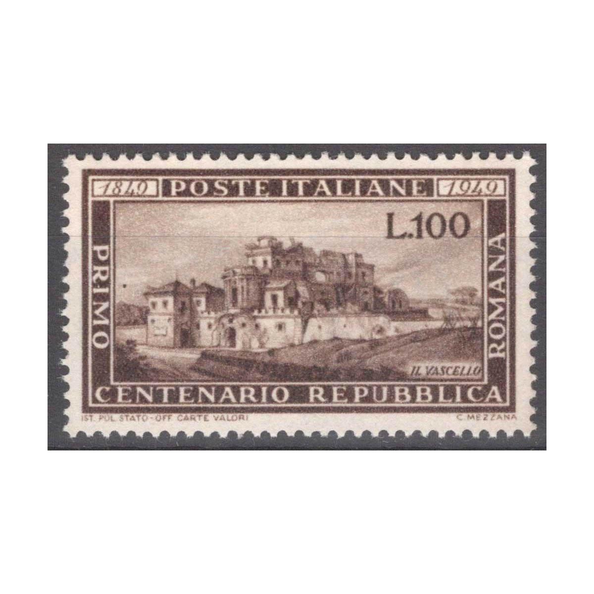 REPUBBLICA 1949 ROMANA G.I MNH**  | Filatelia Meloni REPUBBLICA 1949 ROMANA G.I MNH**  | Filatelia Meloni