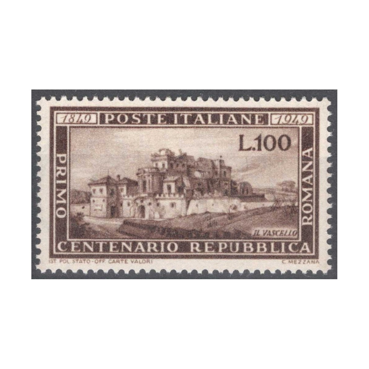 REPUBBLICA 1949 ROMANA G.I MNH**  | Filatelia Meloni REPUBBLICA 1949 ROMANA G.I MNH**  | Filatelia Meloni