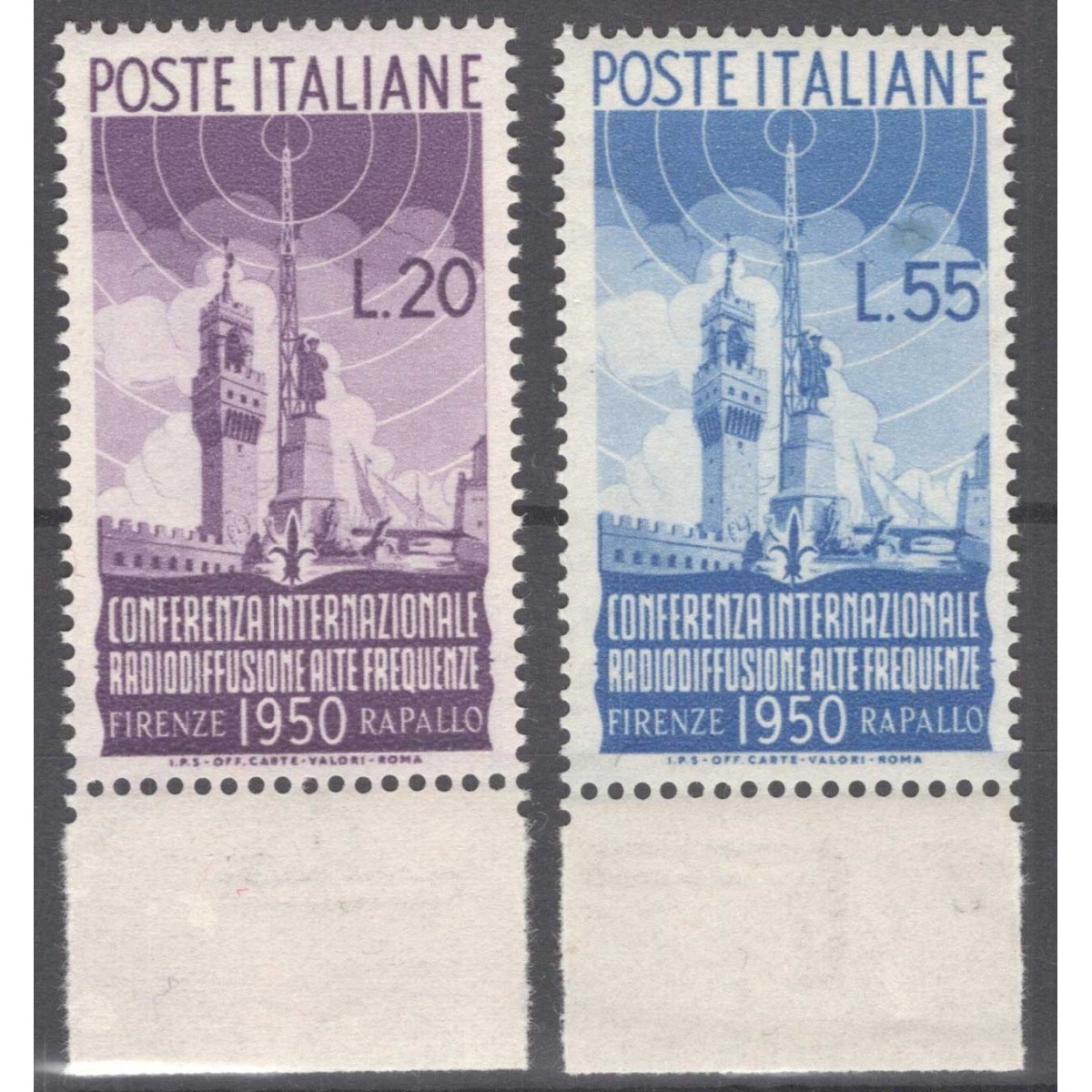 REPUBBLICA 1950 RADIODIFFUSIONE G.I MNH** BORDO FOGLIO  | Filatelia... REPUBBLICA 1950 RADIODIFFUSIONE G.I MNH** BORDO FOGLIO  | Filatelia...