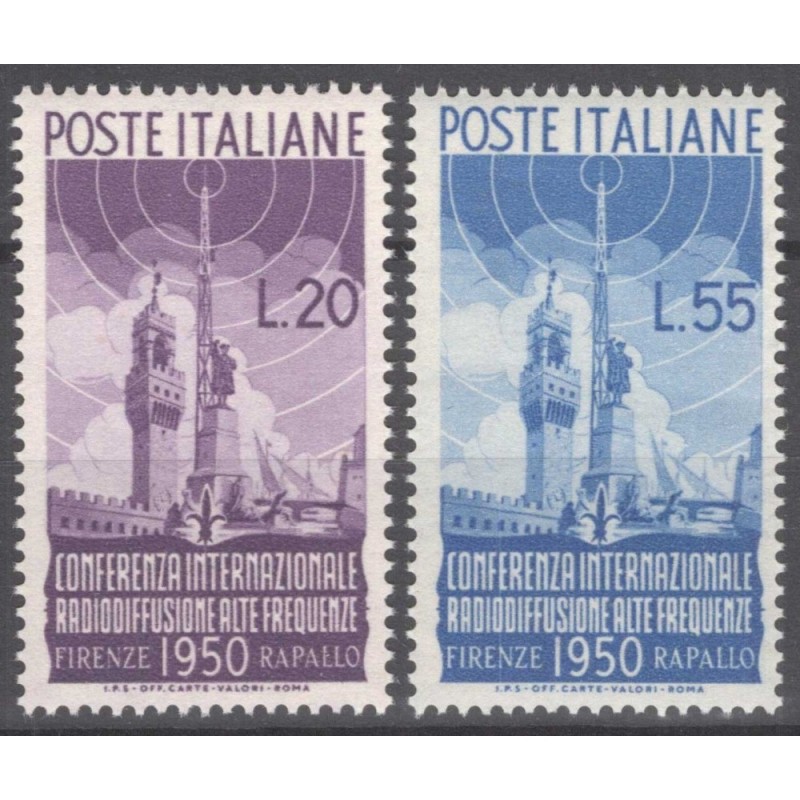 REPUBBLICA 1950 RADIODIFFUSIONE G.I MNH**  | Filatelia Meloni