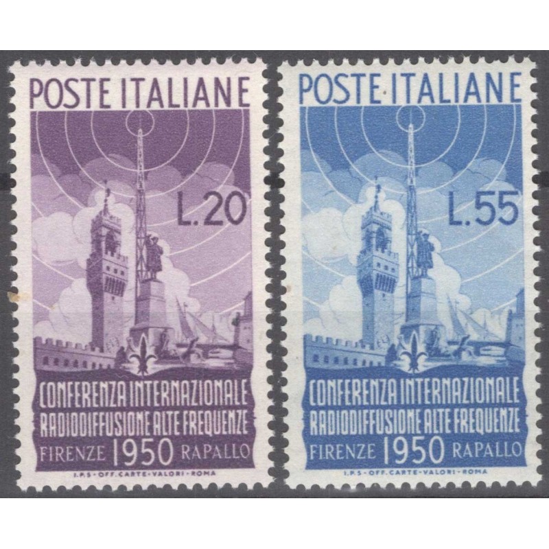 REPUBBLICA 1950 RADIODIFFUSIONE G.I MNH**  | Filatelia Meloni