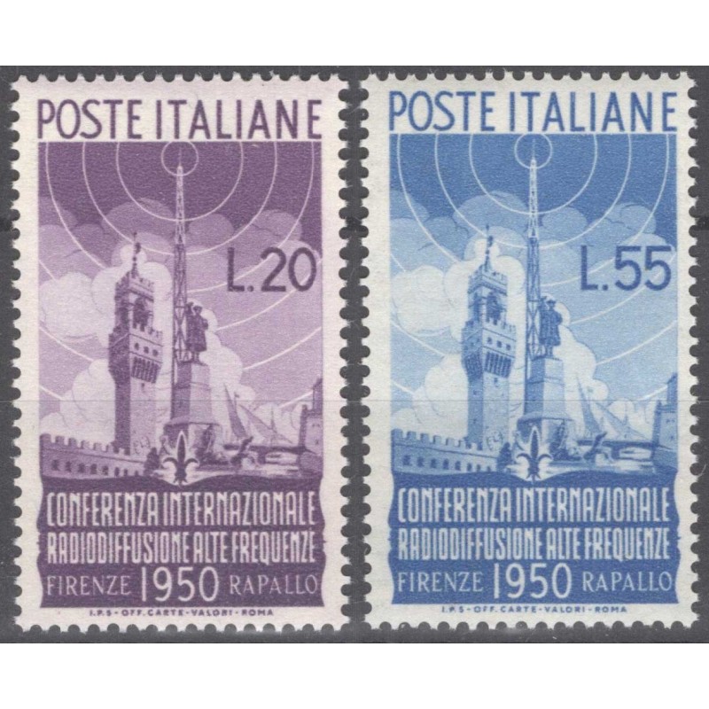 REPUBBLICA 1950 RADIODIFFUSIONE G.I MNH**  | Filatelia Meloni