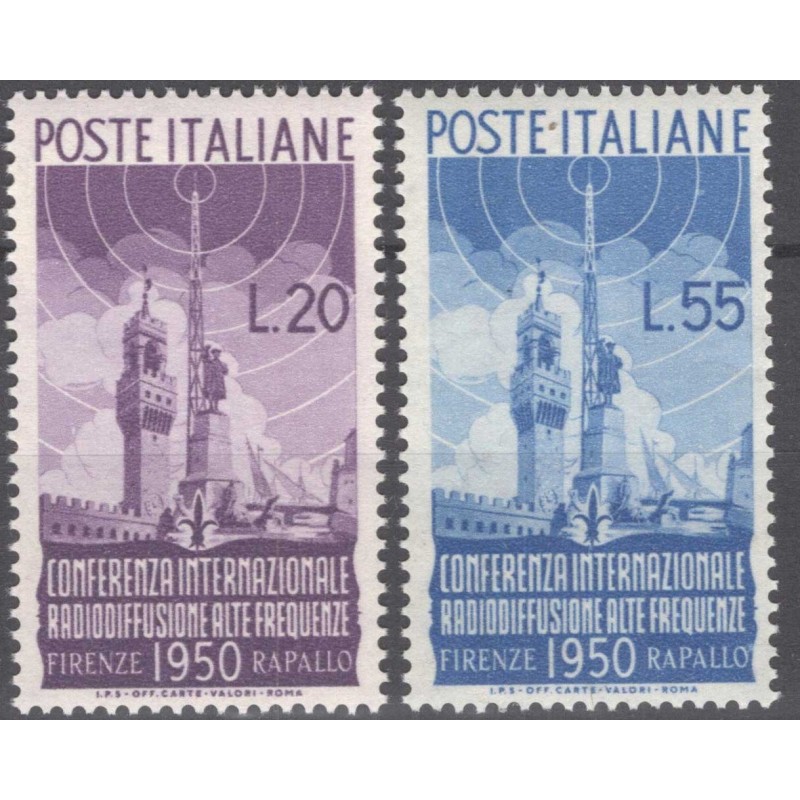 REPUBBLICA 1950 RADIODIFFUSIONE G.I MNH**  | Filatelia Meloni