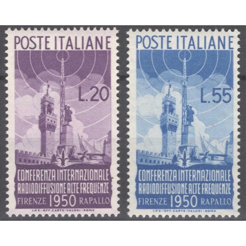 REPUBBLICA 1950 RADIODIFFUSIONE G.I MNH**  | Filatelia Meloni