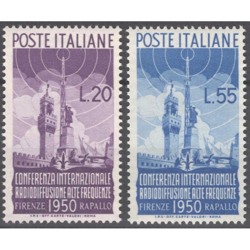 REPUBBLICA 1950 RADIODIFFUSIONE G.I MNH**  | Filatelia Meloni
