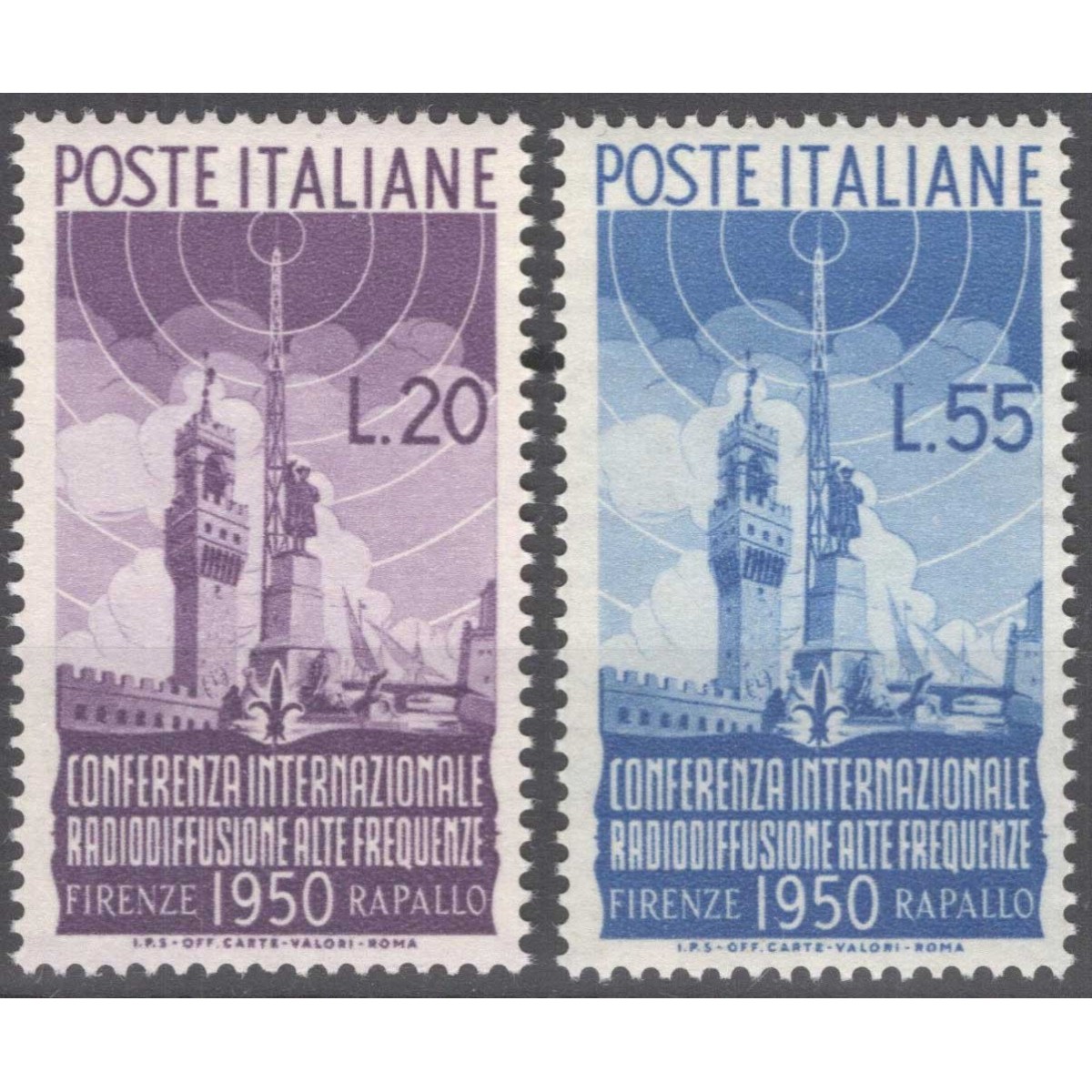 REPUBBLICA 1950 RADIODIFFUSIONE G.I MNH**  | Filatelia Meloni REPUBBLICA 1950 RADIODIFFUSIONE G.I MNH**  | Filatelia Meloni