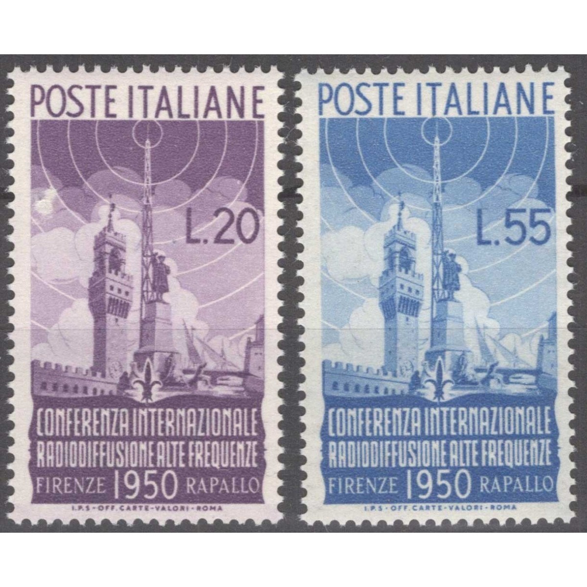 REPUBBLICA 1950 RADIODIFFUSIONE G.I MNH**  | Filatelia Meloni REPUBBLICA 1950 RADIODIFFUSIONE G.I MNH**  | Filatelia Meloni