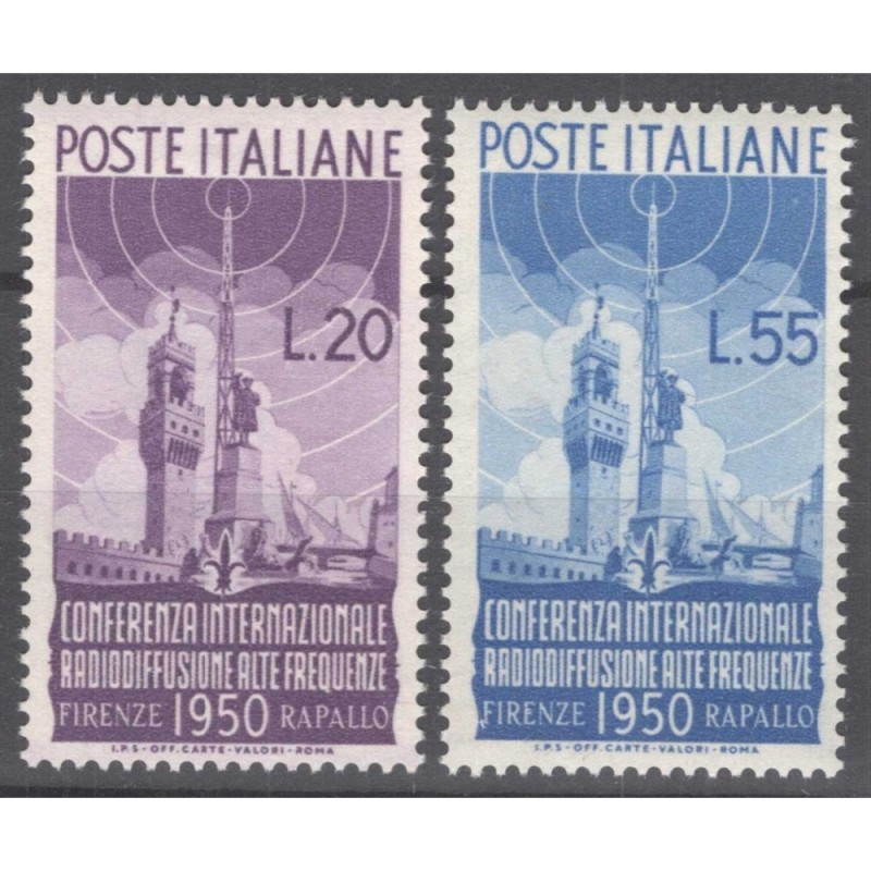 REPUBBLICA 1950 RADIODIFFUSIONE G.I MNH**  | Filatelia Meloni
