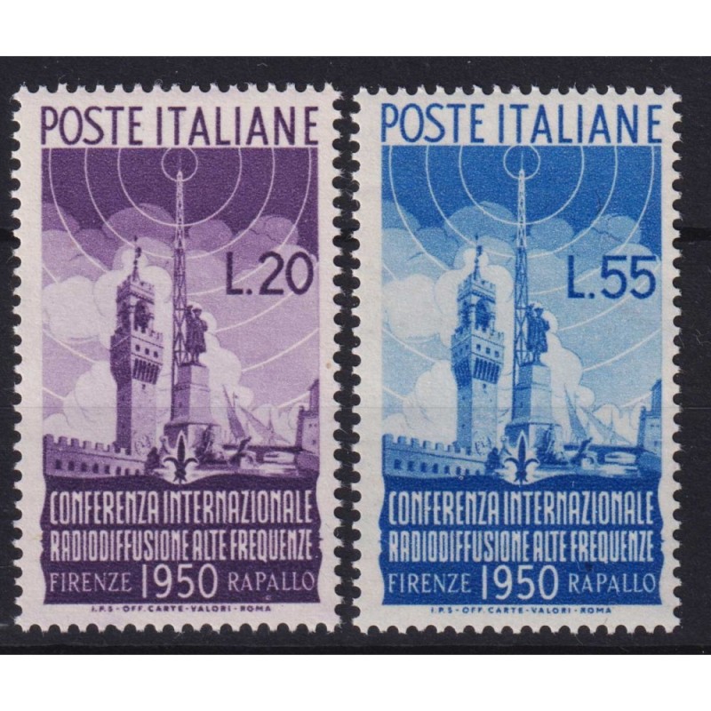 REPUBBLICA 1950 RADIODIFFUSIONE G.I MNH**  | Filatelia Meloni