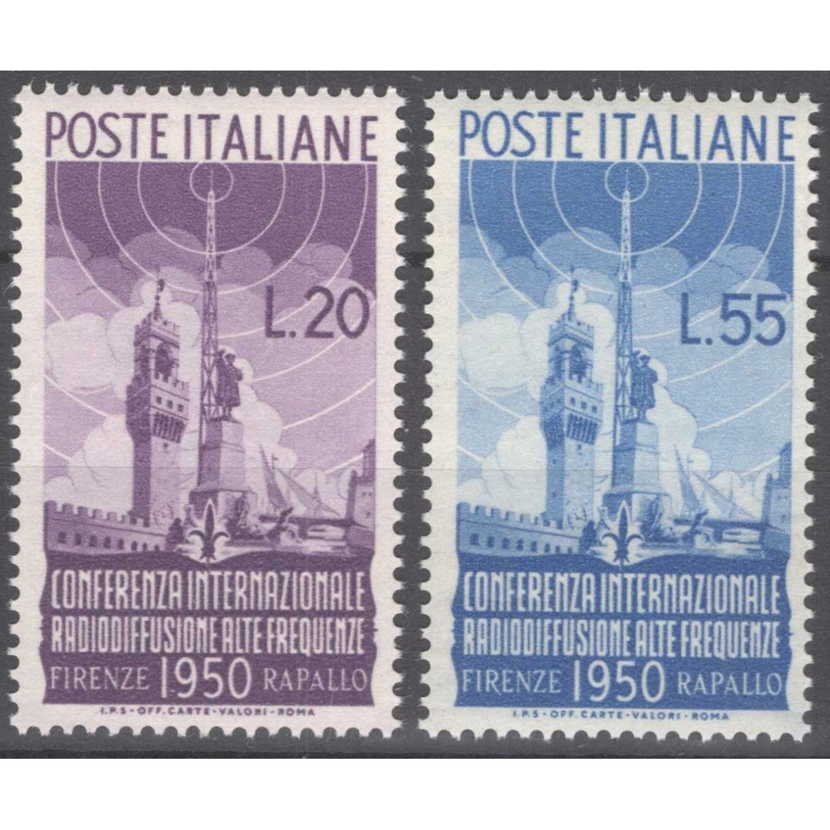REPUBBLICA 1950 RADIODIFFUSIONE G.I MNH**  | Filatelia Meloni REPUBBLICA 1950 RADIODIFFUSIONE G.I MNH**  | Filatelia Meloni