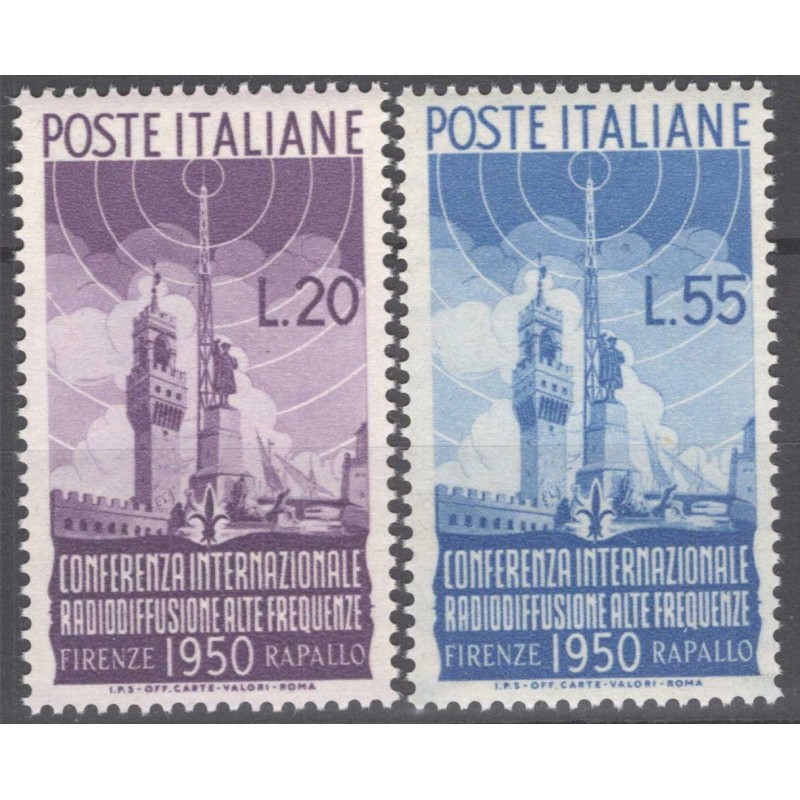 REPUBBLICA 1950 RADIODIFFUSIONE G.I MNH**  | Filatelia Meloni