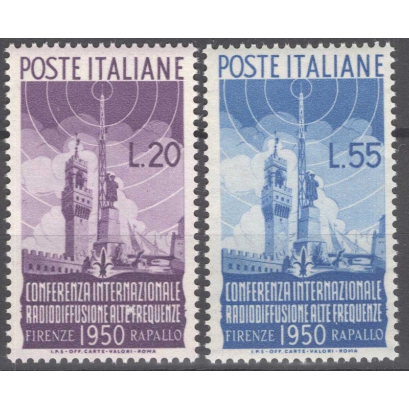 REPUBBLICA 1950 RADIODIFFUSIONE G.I MNH**  | Filatelia Meloni
