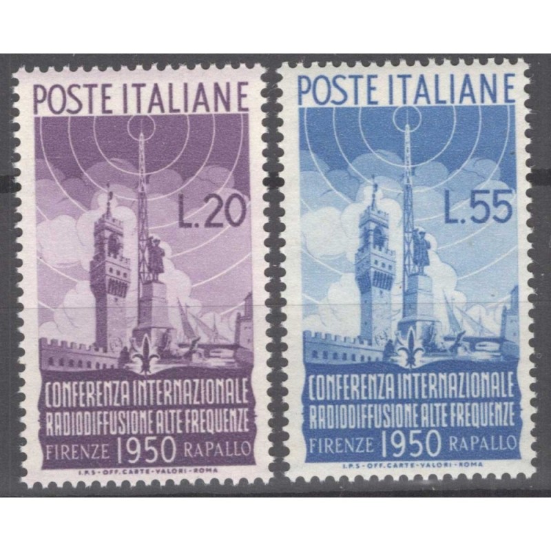 REPUBBLICA 1950 RADIODIFFUSIONE G.I MNH**  | Filatelia Meloni