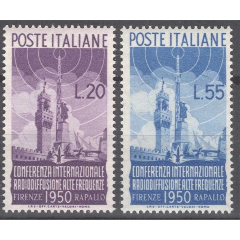 REPUBBLICA 1950 RADIODIFFUSIONE G.I MNH**  | Filatelia Meloni