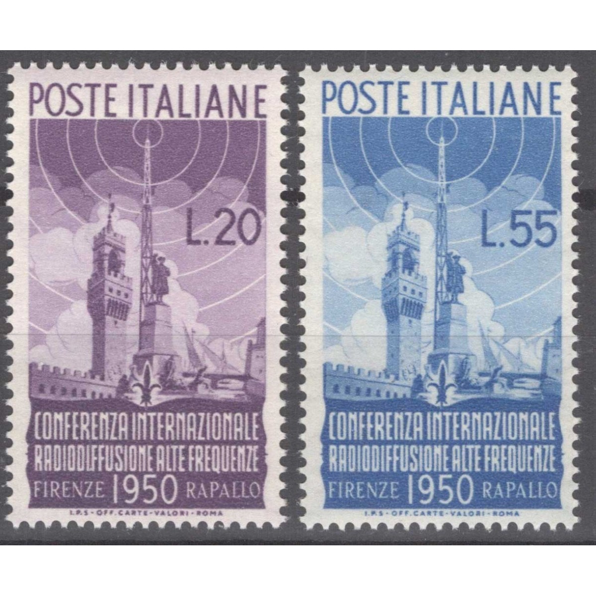 REPUBBLICA 1950 RADIODIFFUSIONE G.I MNH**  | Filatelia Meloni REPUBBLICA 1950 RADIODIFFUSIONE G.I MNH**  | Filatelia Meloni