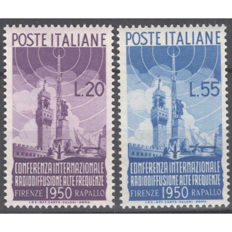 REPUBBLICA 1950 RADIODIFFUSIONE G.I MNH**  | Filatelia Meloni