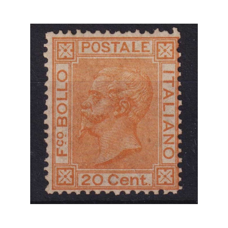 REGNO D'ITALIA 1877 20 CENTESIMI N.28 G.I MNH** CERT.  | Filatelia ...