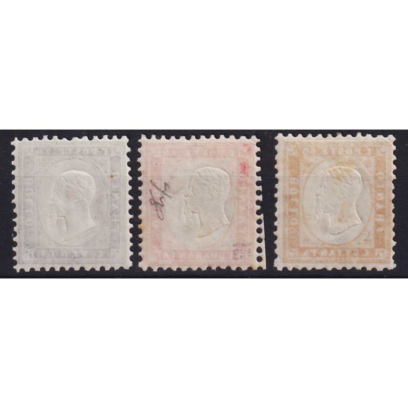 REGNO D'ITALIA 1862 20 CENT. 40 CENT. E 80 CENT. N.2-4 G.I MNH** / ...