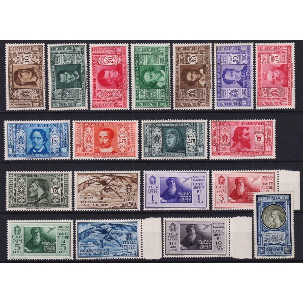 REGNO D'ITALIA 1932 DANTE ALIGHIERI ORDINARIA 20 V. COMPRESA P/A G.... REGNO D'ITALIA 1932 DANTE ALIGHIERI ORDINARIA 20 V. COMPRESA P/A G....