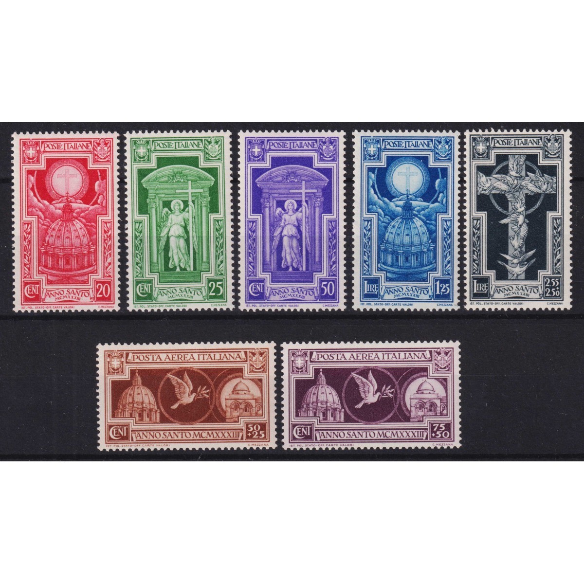 REGNO D'ITALIA 1933 ANNO SANTO 7 VALORI G.I MNH**  | Filatelia Meloni REGNO D'ITALIA 1933 ANNO SANTO 7 VALORI G.I MNH**  | Filatelia Meloni