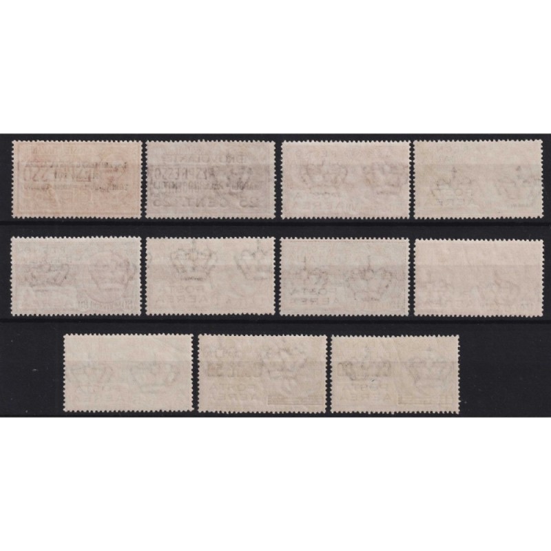 REGNO D'ITALIA POSTA AEREA SERIE DI 11 VALORI G.I MNH**  | Filateli...