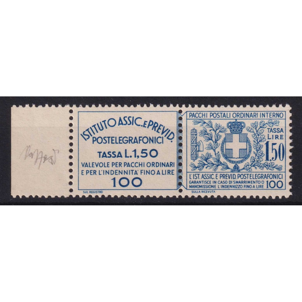 REGNO D'ITALIA 1936 ASSICURATIVI 1,50 LIRE N.17 G.I MNH** CERT.  | ... REGNO D'ITALIA 1936 ASSICURATIVI 1,50 LIRE N.17 G.I MNH** CERT.  | ...
