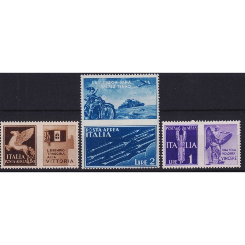 REGNO D'ITALIA 1942 PROPAGANDA DI GUERRA NON EMESSI 3 V. G.I MNH** ...